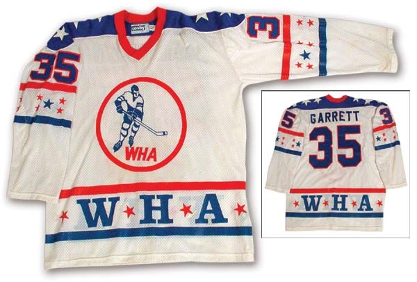 Hockey Sweaters - 1970’s John Garrett WHA All Star Game Used Jersey