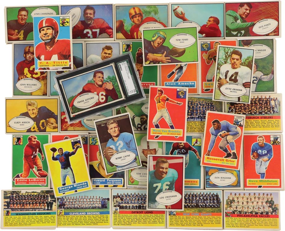 Football Cards - 1956 Topps & 1953 Bowman Football Complete Set