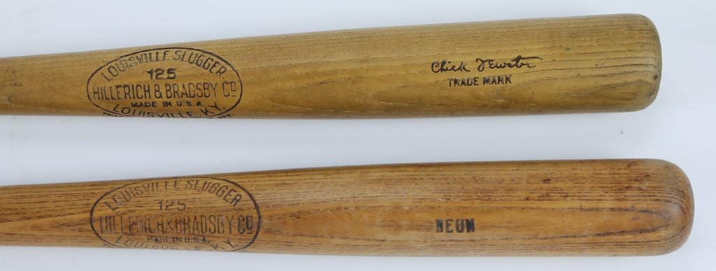 - 1920's Chick Fewster & Johnny Neun Game Used Bats Lot of 2