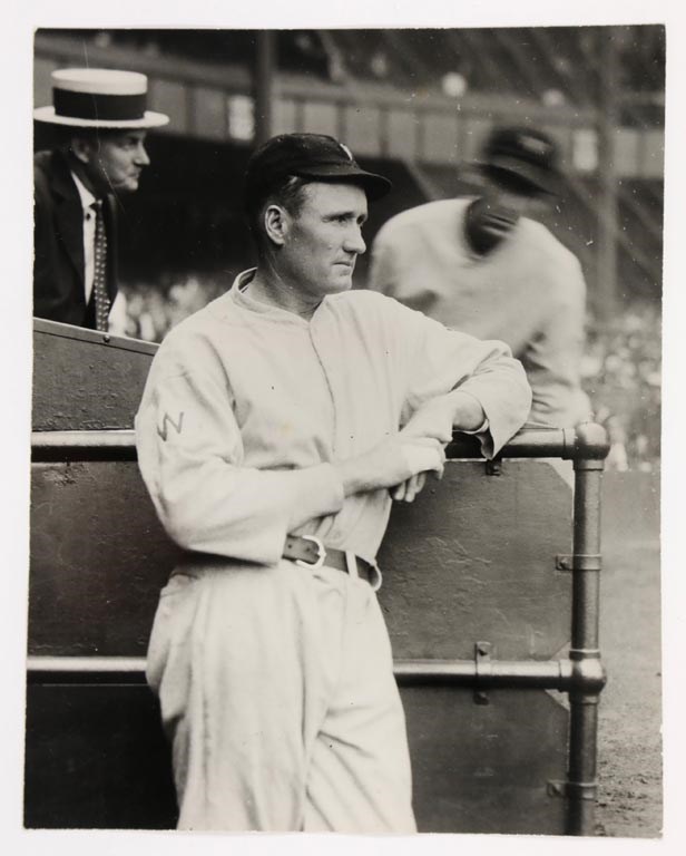 Vintage Sports Photographs - 1920s Walter Johnson Type 1 Baseball Photo