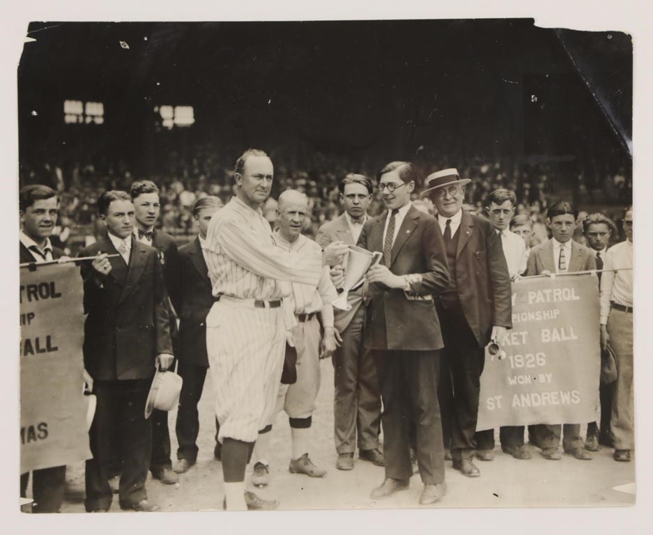 Vintage Sports Photographs - 1926 Ty Cobb "Just Give Me My Goddamn Trophy", Type 1 Photo