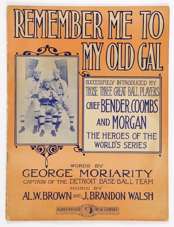 - 1911 World Series Chief Bender, Coombs & Morgan Sheet Music