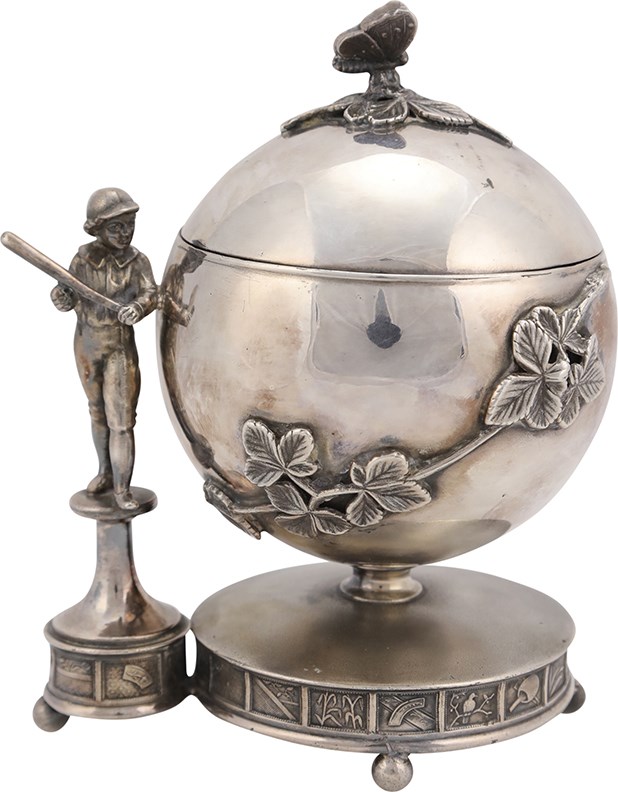 19th Century Baseball-Themed Trinket Box