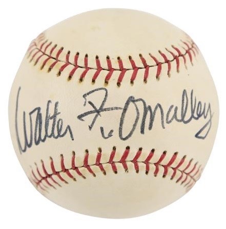 1970s Walter O'Malley Single-Signed Baseball (PSA)