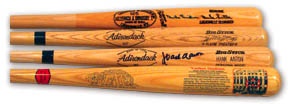 - Signed Bat Collection (5) with Unsigned "Opening Day" Yankees Cooperstown Bat Co Bat