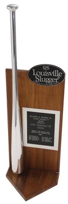 Sports Rings And Awards - 1997 Juan Gonzalez Silver Slugger Award