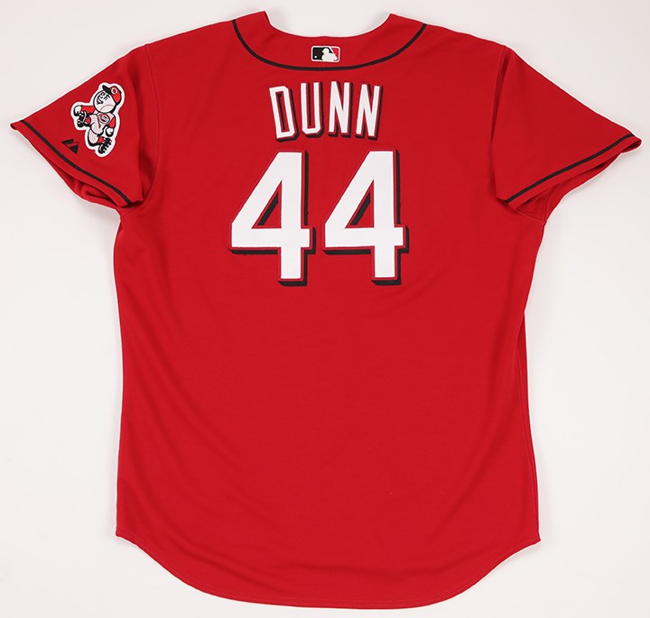 2005 Adam Dunn Game Worn Cincinnati Reds Jersey