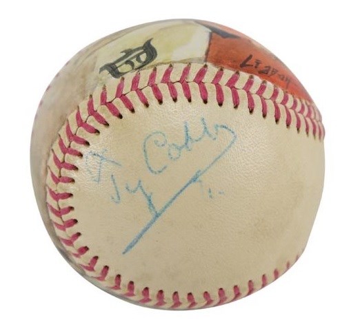 Ty Cobb Autographed Signed The Finest Hank Greenberg Detroit Tigers Legends  Baseball PSA DNA