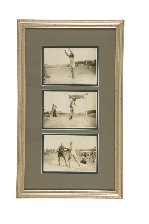 Circa 1910 Jack Johnson Original Photographs Display