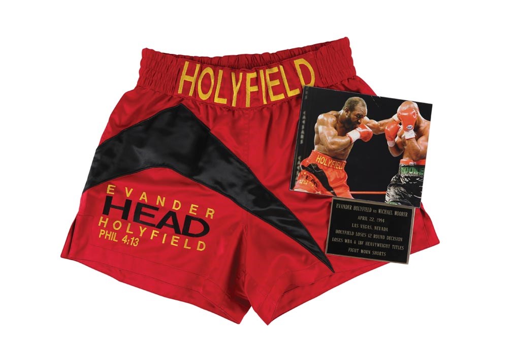 1994 Evander Holyfield Fight Worn Trunks