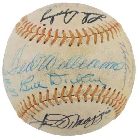 Baseball Autographs - Hall of Famers Multi-Signed Baseball with Jackie Robinson (PSA)