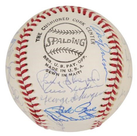 - High Grade 1976 Cincinnati Reds World Champions Team Signed Baseball (PSA)