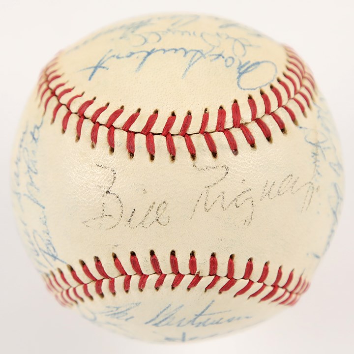 1956 New York Giants Team Signed Baseball (JSA)