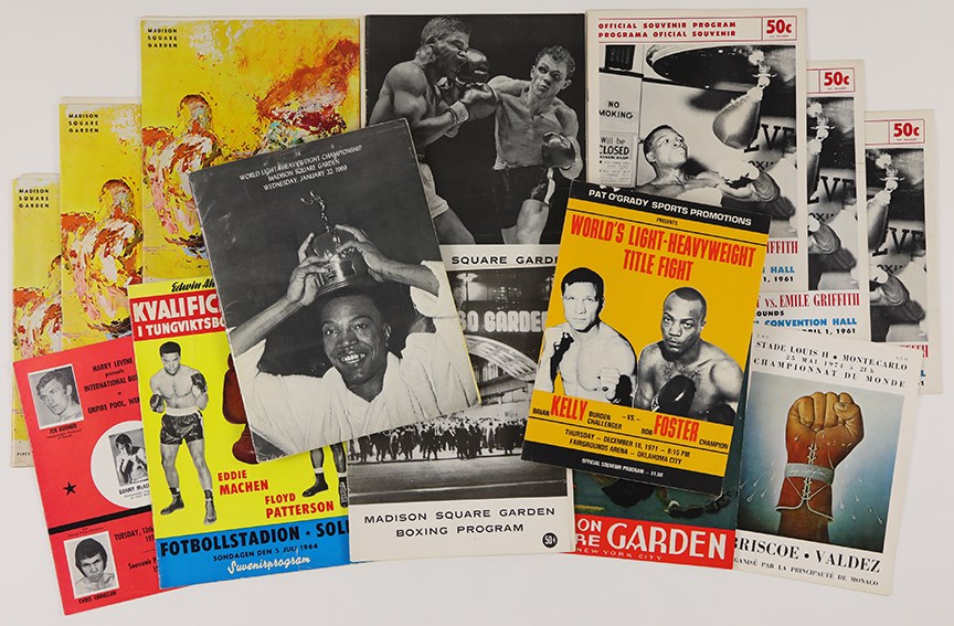 Muhammad Ali & Boxing - 1960s-70s Fight Program Lot of (14)