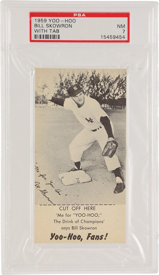 Baseball and Trading Cards - 1959 Yoo-Hoo Bill Skowron with Tab (PSA NM 7)