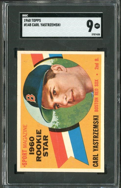 Baseball and Trading Cards - 1960 Topps #148 Carl Yastremski Rookie (SGC MINT 9)