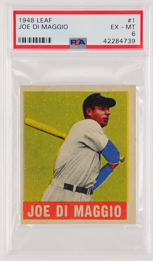 Baseball and Trading Cards - 1948 Leaf Joe DiMaggio PSA 6