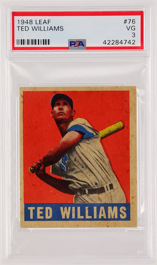 Baseball and Trading Cards - 1948 Leaf Ted Williams PSA 3