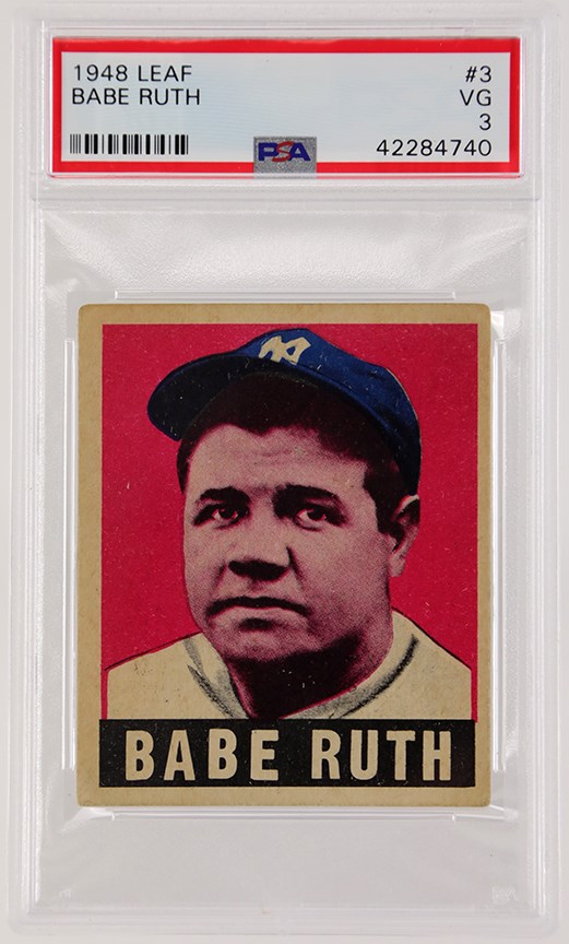 Baseball and Trading Cards - 1948 Leaf Babe Ruth PSA 3