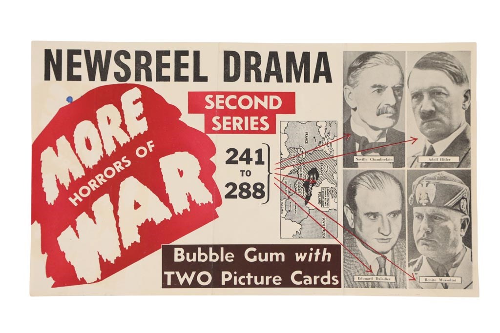 - 1938 Gum, Inc. Horrors of War "Hitler Poster" Poster