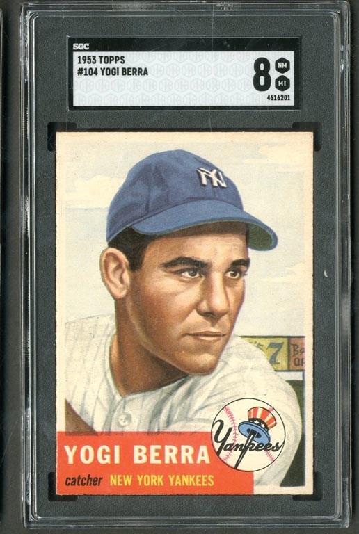 Baseball and Trading Cards - 1953 Topps #104 Yogi Berra (SGC NM-MT 8)