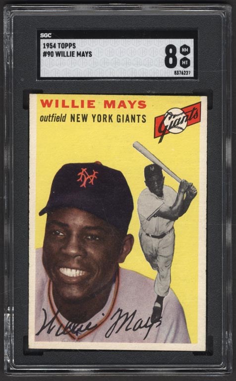 Baseball and Trading Cards - 1954 Topps #90 Willie Mays (SGC NM-MT 8)