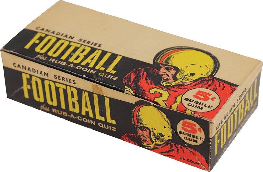 - 1958 Topps Canadian Series Football Display Box
