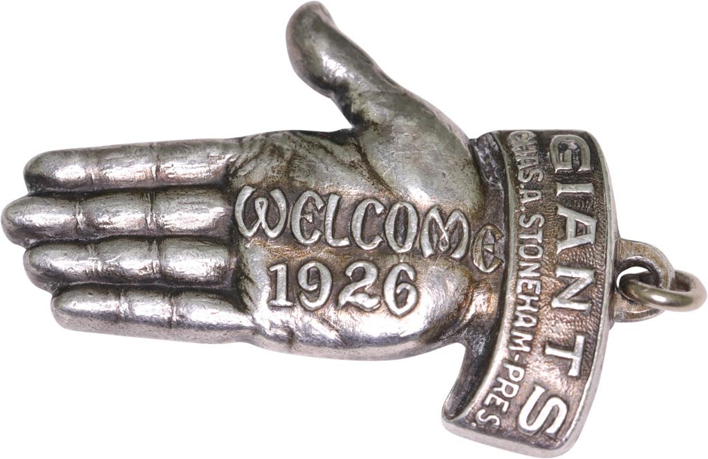 - 1926 New York Giants Sterling Silver Season Pass