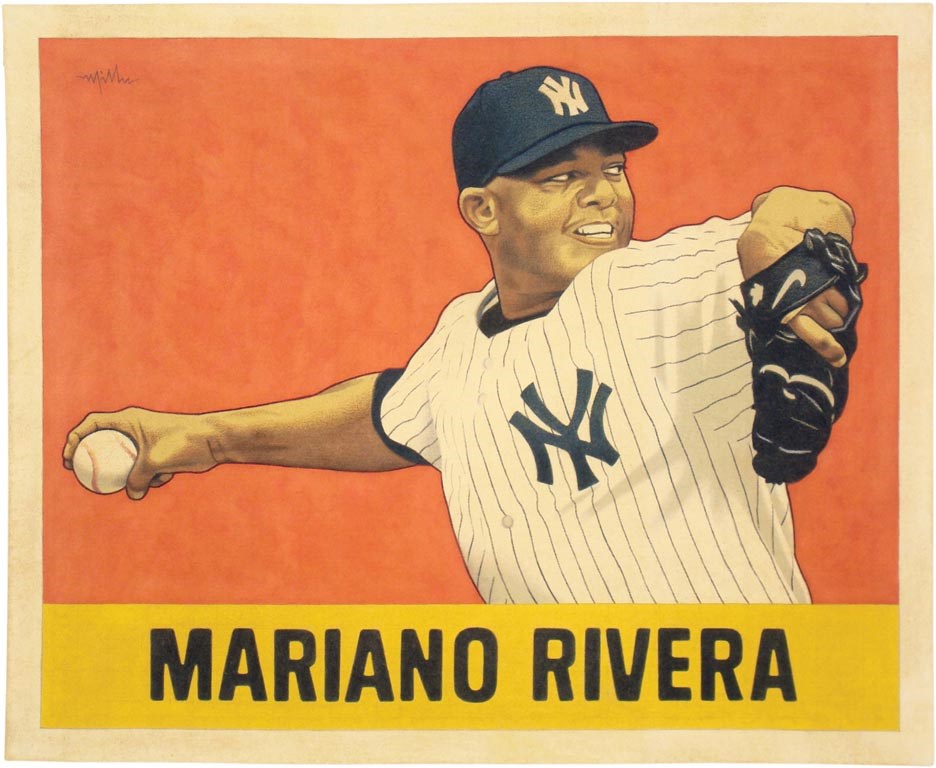 Sports Fine Art - "MARIANO RIVERA (1948)" by Arthur K. Miller