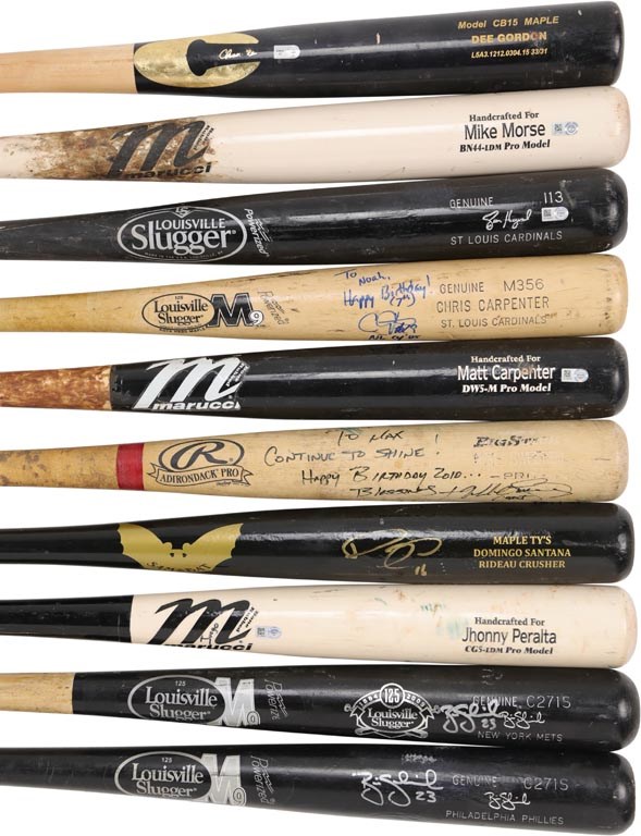 Baseball Equipment - Modern Superstar Game Used Bat Collection - Sourced from MLB Insider