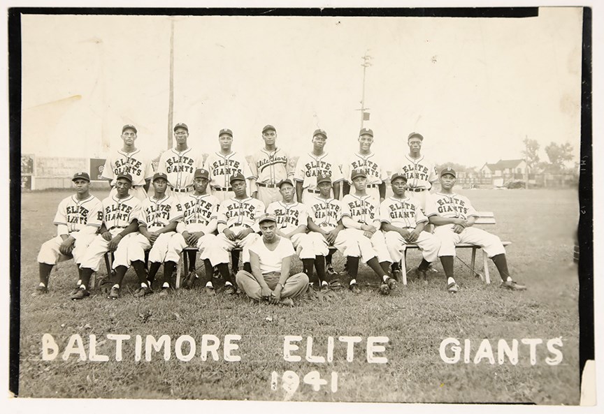 - 1941 Baltimore Elite Giants Team Photo w/Roy Campanella