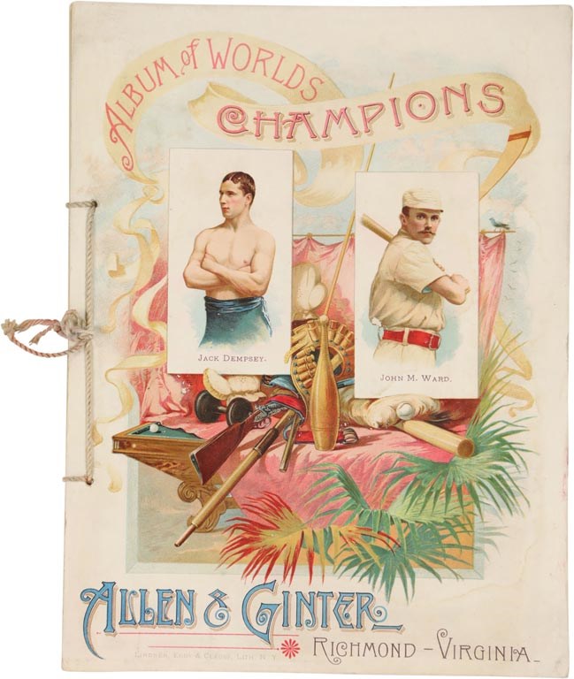 Baseball and Trading Cards - 1888 A16 Allen & Ginter Album of World Champions Premium Book