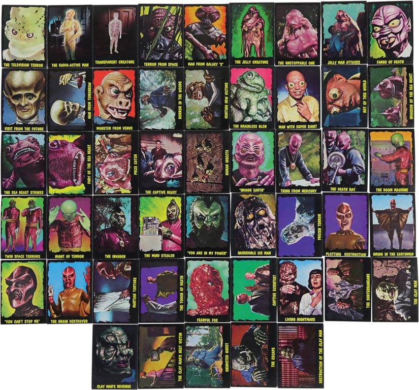 Non Sports Cards - 1964 Bubble Inc. Outer Limits Complete Set of 50