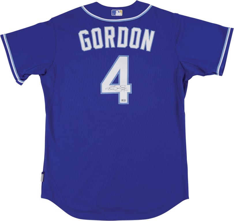 Baseball Equipment - Alex Gordon Signed Game Worn Jersey