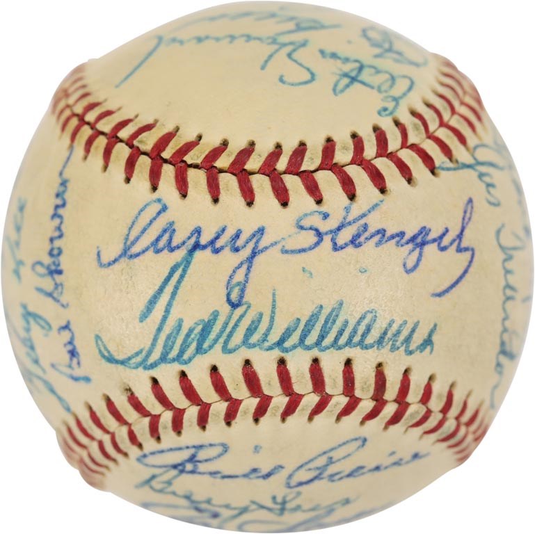 The Eddie Rommel Collection - 1957 American League All-Star Team Signed Baseball