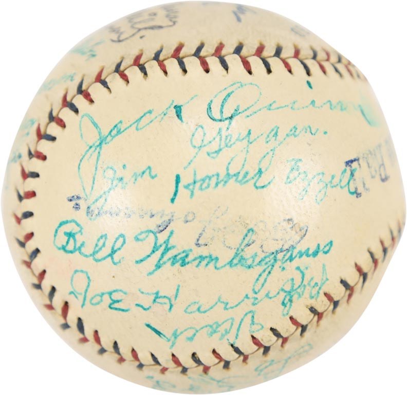 The Eddie Rommel Collection - 1924 Boston Red Sox Team Signed Baseball