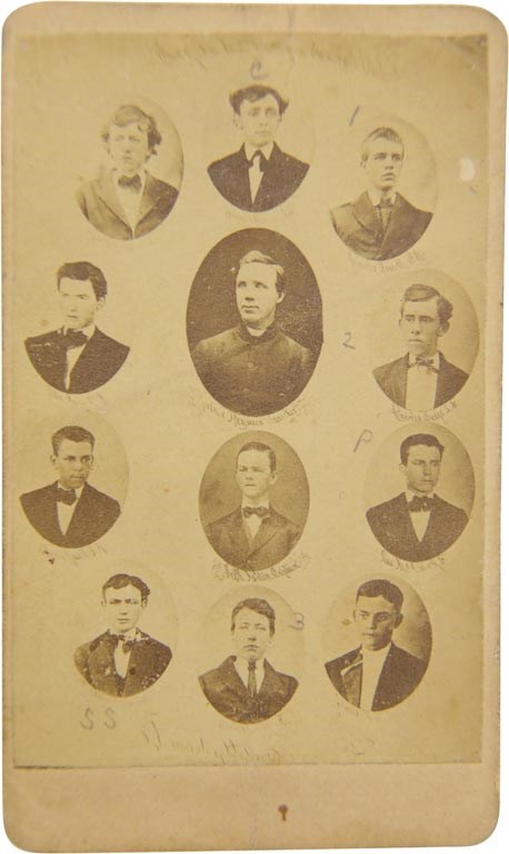 Cap Anson Notre Dame Collection - 1871 Notre Dame "Stars of the West" Baseball Carte-de-Visite