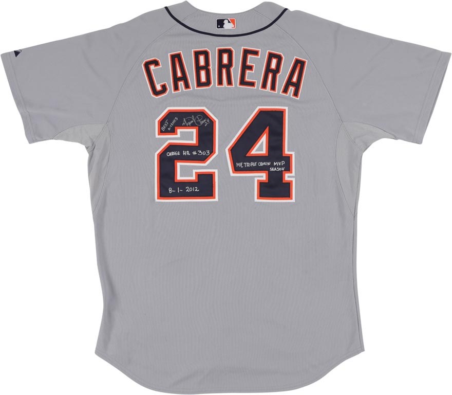 - 2012 Miguel Cabrera Home Run #26 Game Worn Jersey from Historic Triple Crown Season (Photo-Matched & MLB Auth.)
