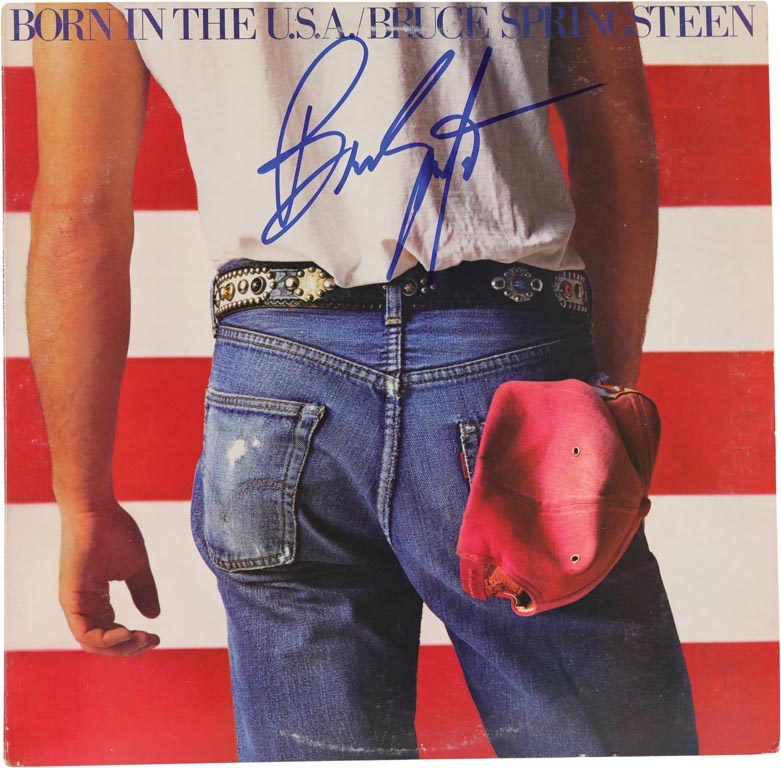 Rock And Pop Culture - Bruce Springsteen "Born in the USA" Signed Record (JSA)