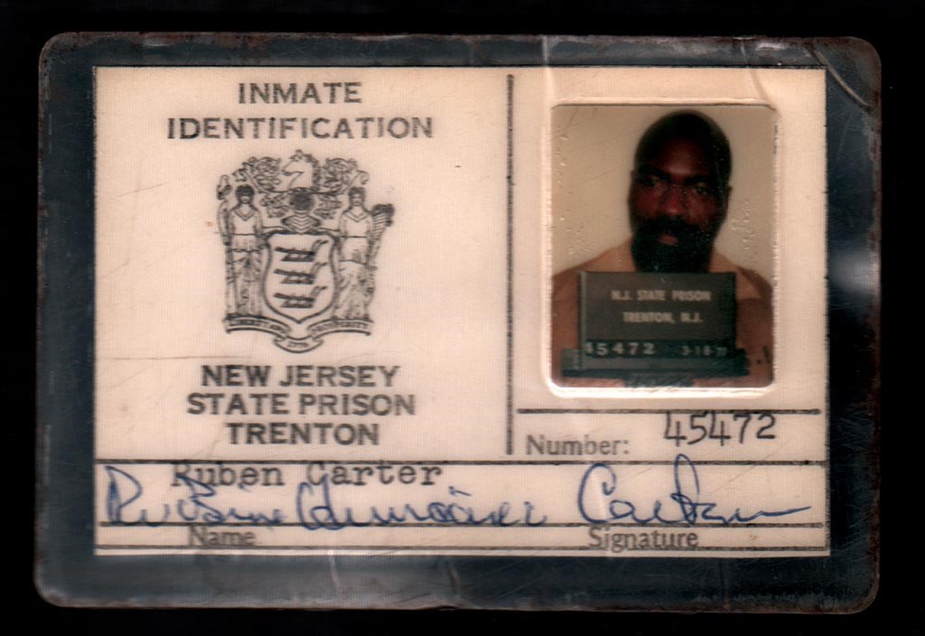 Rubin "Hurricane" Carter Prison ID