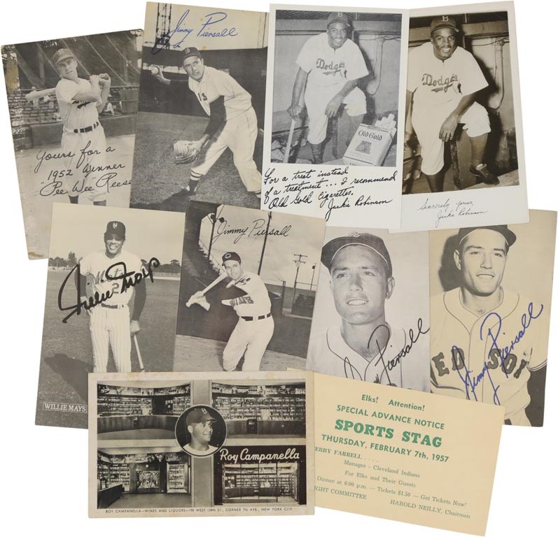 Jackie Robinson & Brooklyn Dodgers - Unusual Player Premium Postcards w/ Jackie Robinson (21)
