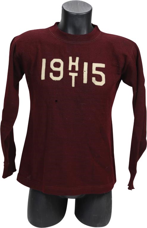 - 1915 Harvard "HT" Hockey Sweater w/Photo Documentation