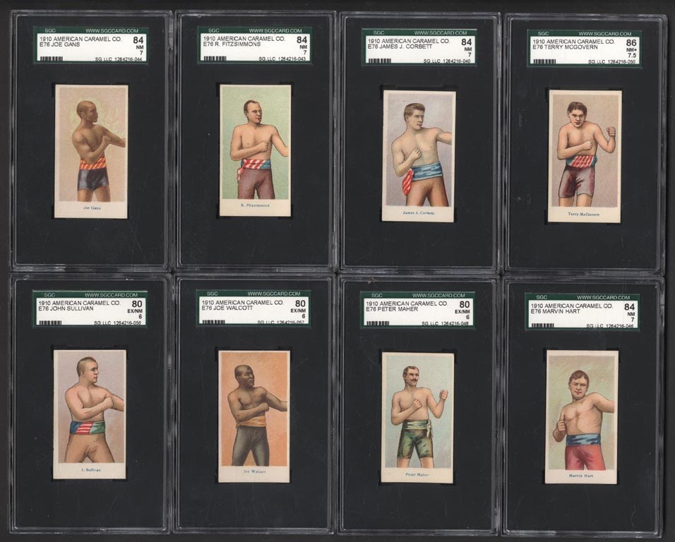 Boxing Cards - 1910 E76 SGC Graded Complete Set #1 on Registry