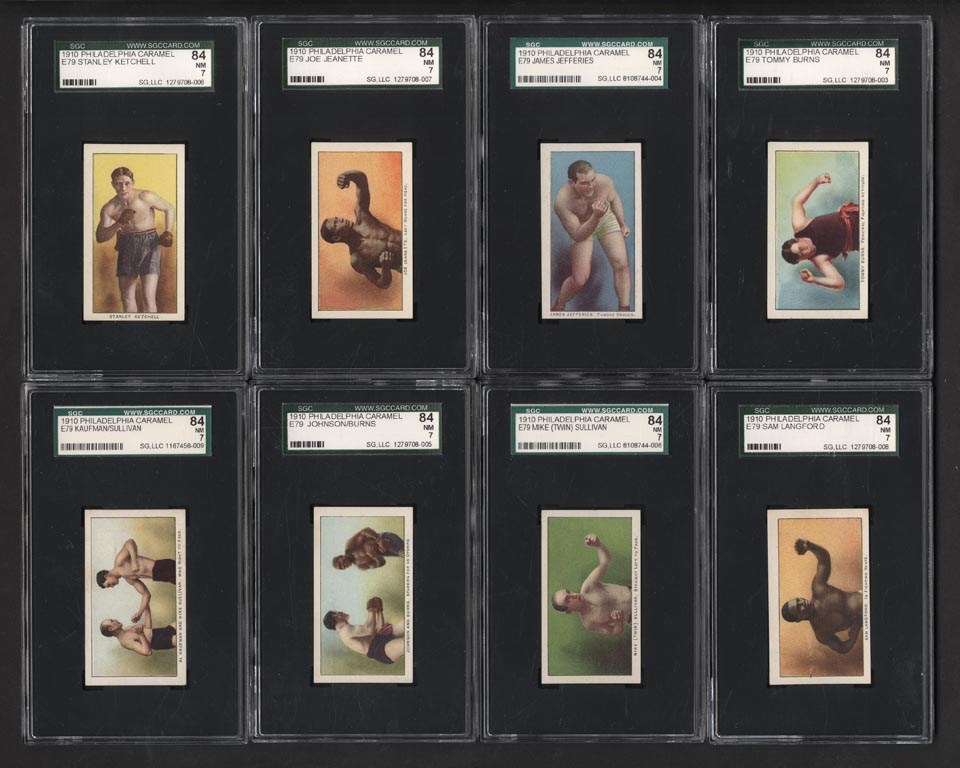 Boxing Cards - 1910 E79 Philadelphia Caramel SGC Graded Complete Set #1 Set Registry