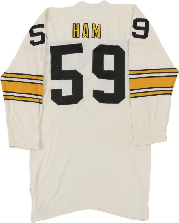 The Pittsburgh Steelers Game Worn Jersey Archive - 1977 Jack Ham AFC Playoff Game Worn Pittsburgh Steelers Jersey (Photo-Matched)