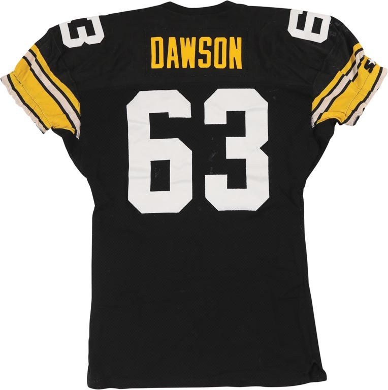 The Pittsburgh Steelers Game Worn Jersey Archive - 1993 Dermontti Dawson Game Worn Pittsburgh Steelers Jersey (Photo-Matched)