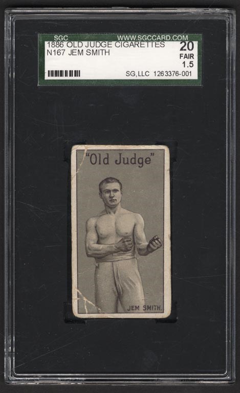 Boxing Cards - 1886 N167 Old Judge Jem Smith (SGC 20)