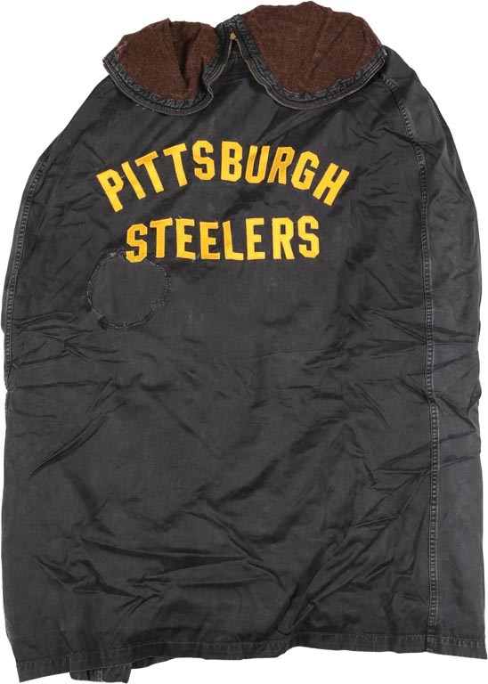 The Pittsburgh Steelers Game Worn Jersey Archive - 1960-80s Pittsburgh Steelers Game Worn Heavy Weight Winter Sideline Jacket
