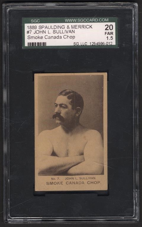 1889 N386 Spaulding & Merrick Canada Chop John L. Sullivan SGC 20