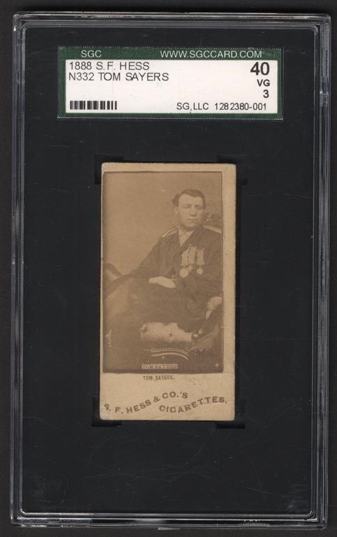 Boxing Cards - 1888 N332 SF Hess Tom Sayers